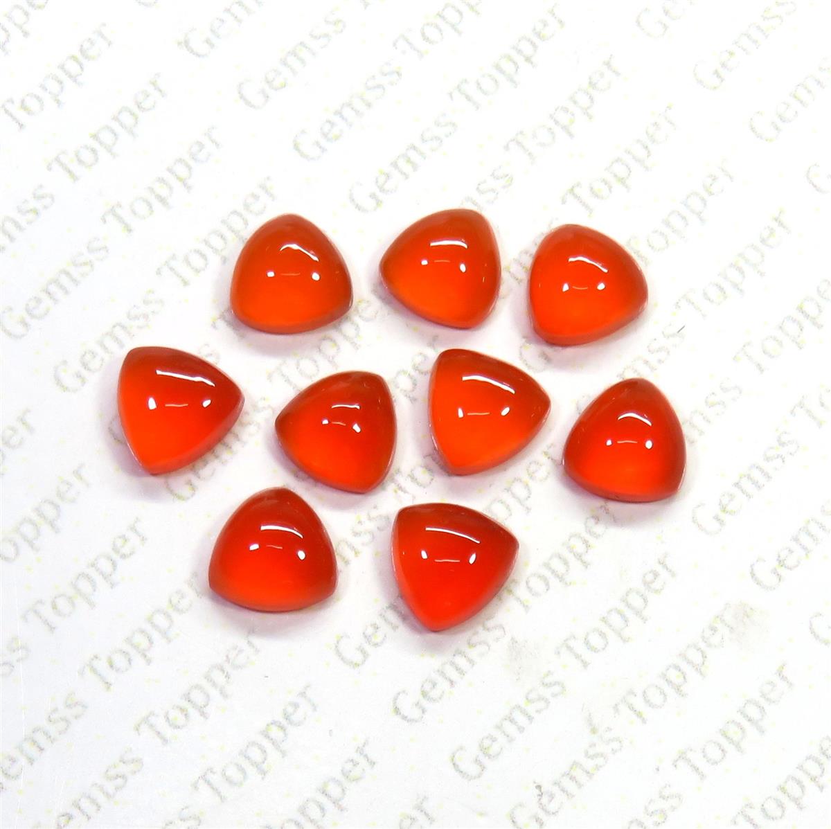 Carnelian 4x4 mm Trillion Cabochon